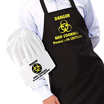 mans cooking apron