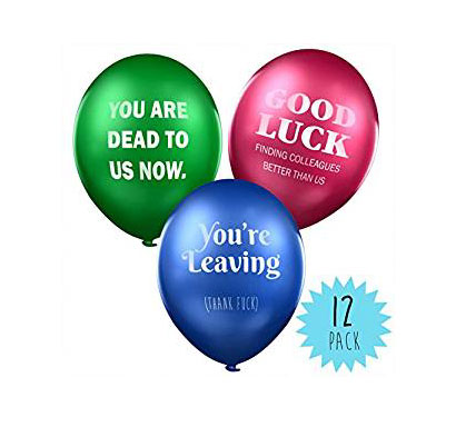 leaving work balloons