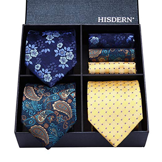 3 piece silk tie set